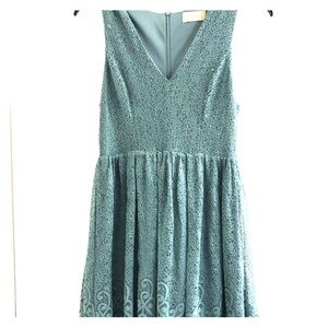 Teal midi dress